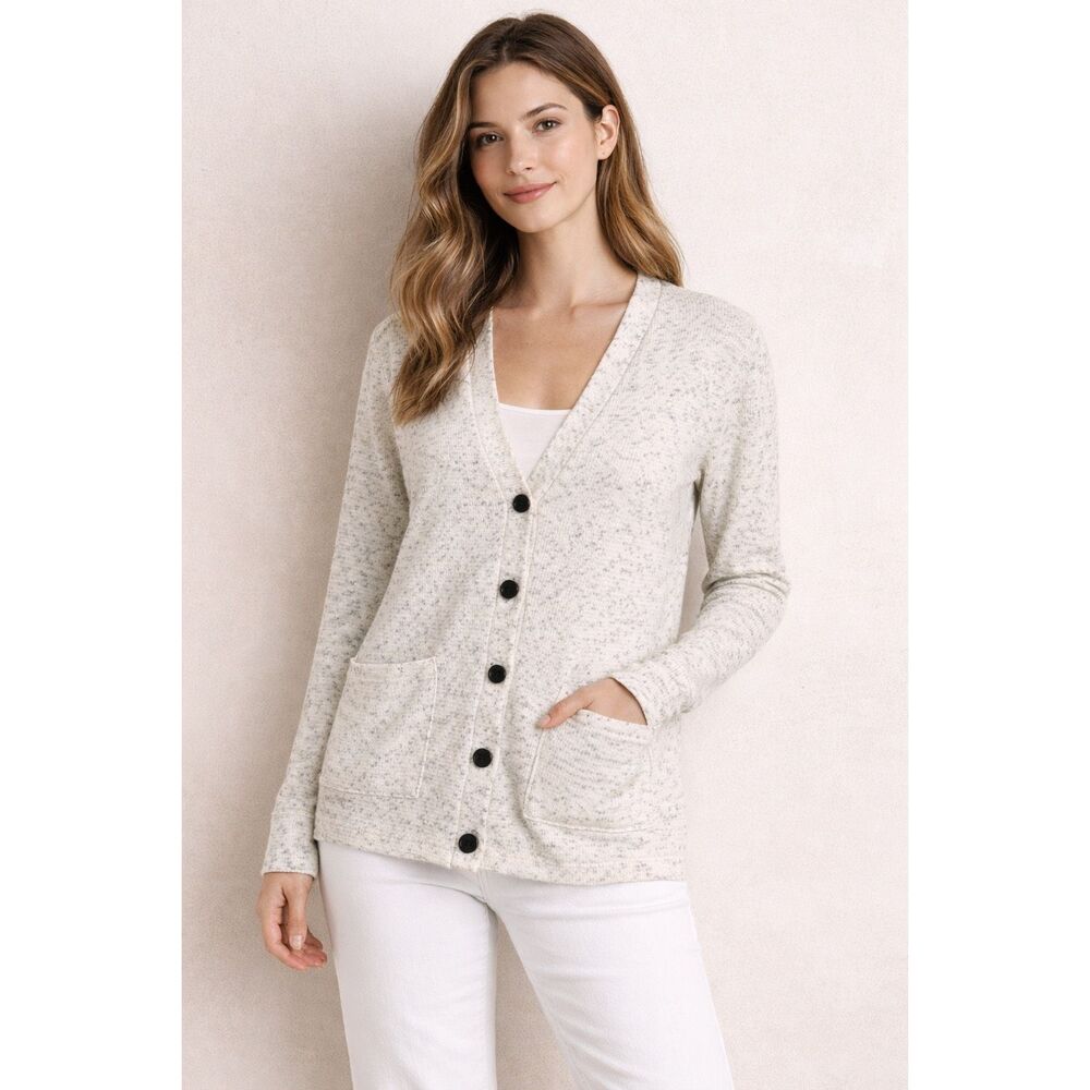 American Eagle Cardigan Sweater Womens Small Cream Button Front